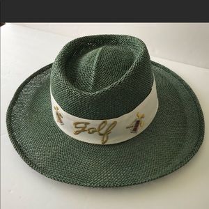 Peter Grimm Limited Woven Straw GOLF Hat, Unisex L